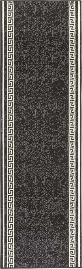 Grafit futószőnyeg puha rövid hajjal 80x450c