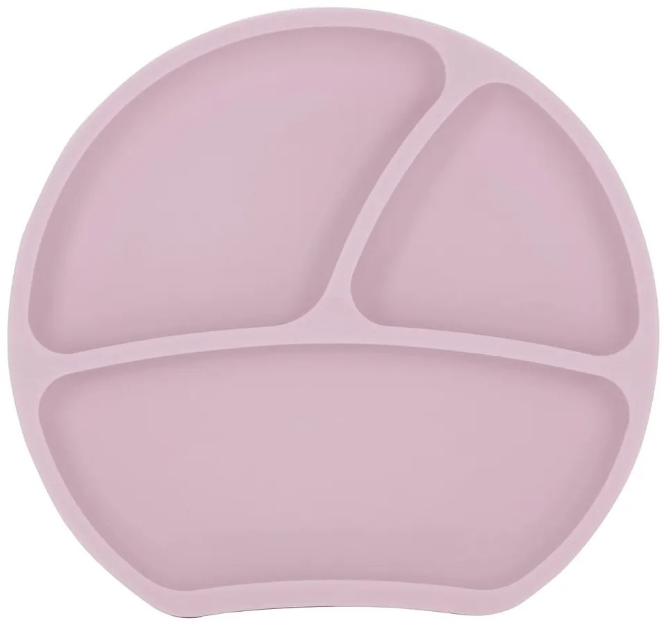 Világos rózsaszín szilikon gyerek tányér 19x20,5 cm – Kindsgut