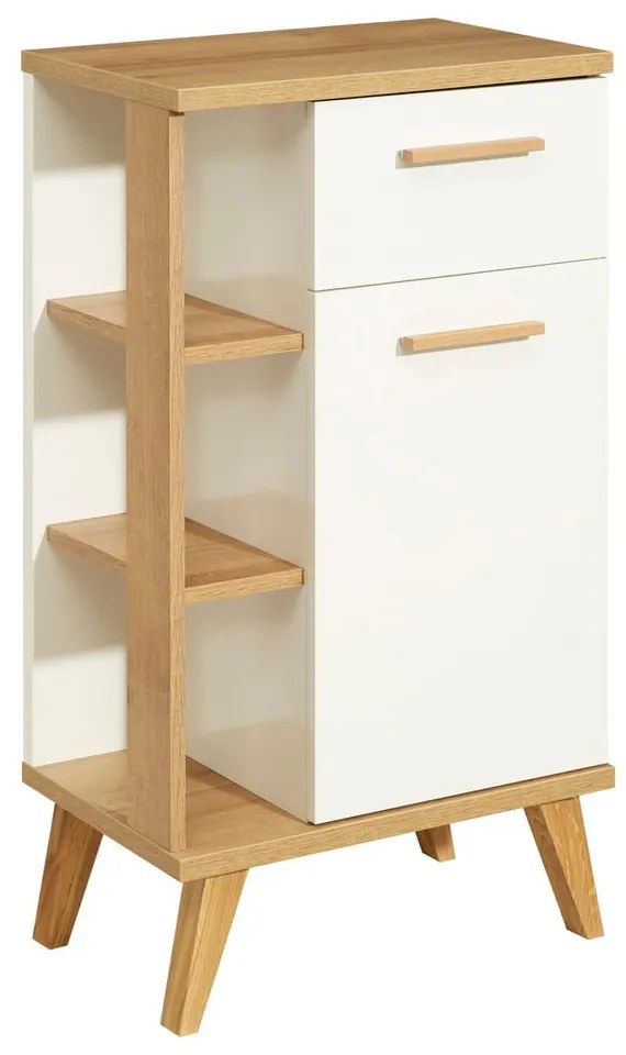 Fehér alacsony fürdőszoba szekrény 51x90 cm Set 923 - Pelipal