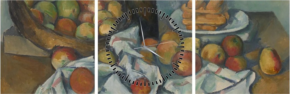 Kép - Paul Cezanne, The Basket of Apples, reprodukciók (órával) (90x30 cm)