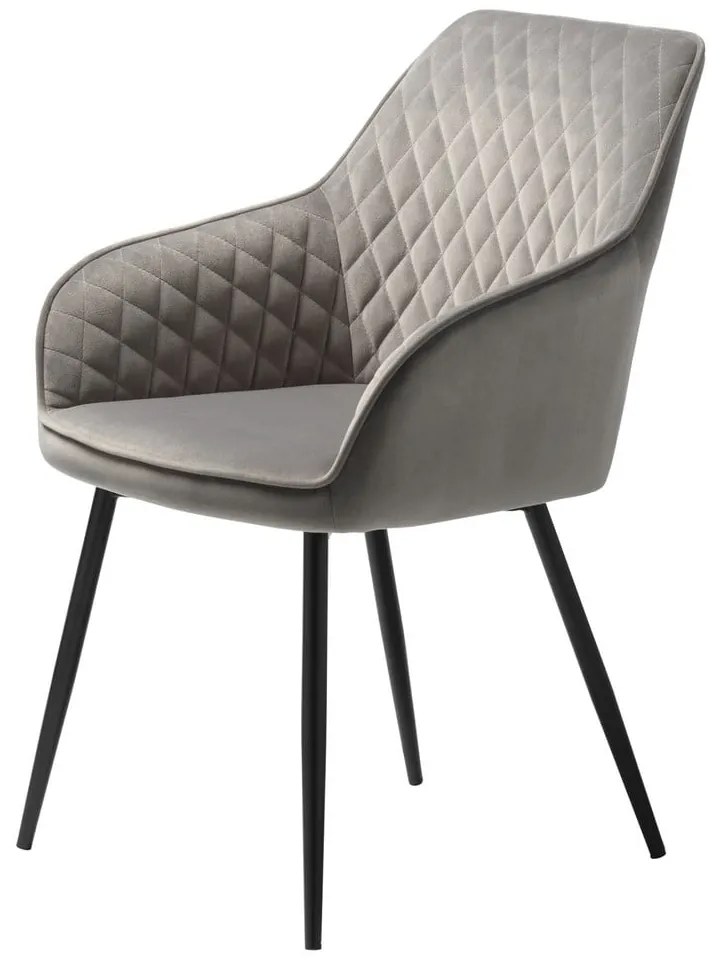 Milton szürke bársony étkezőszék - Unique Furniture