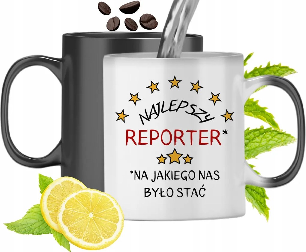 Mágikus Bögre Újságíróknak Színváltós Nyomtatott Fényképpel