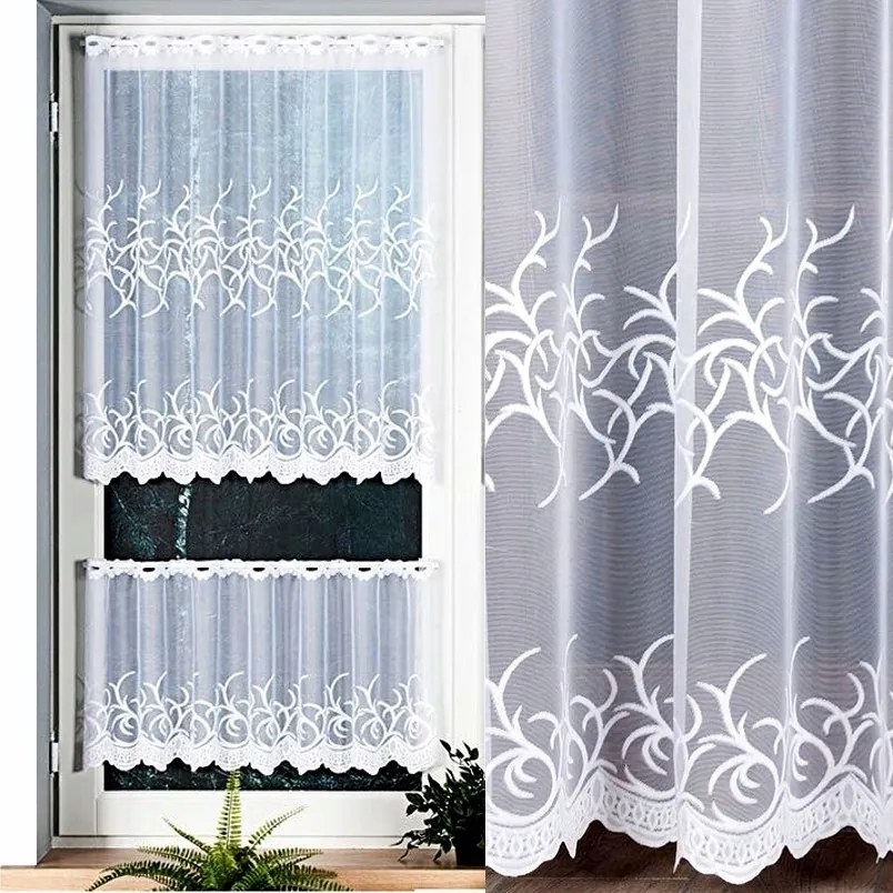 Függöny Bakaro mintás 150x60cm (szegélyekkel)