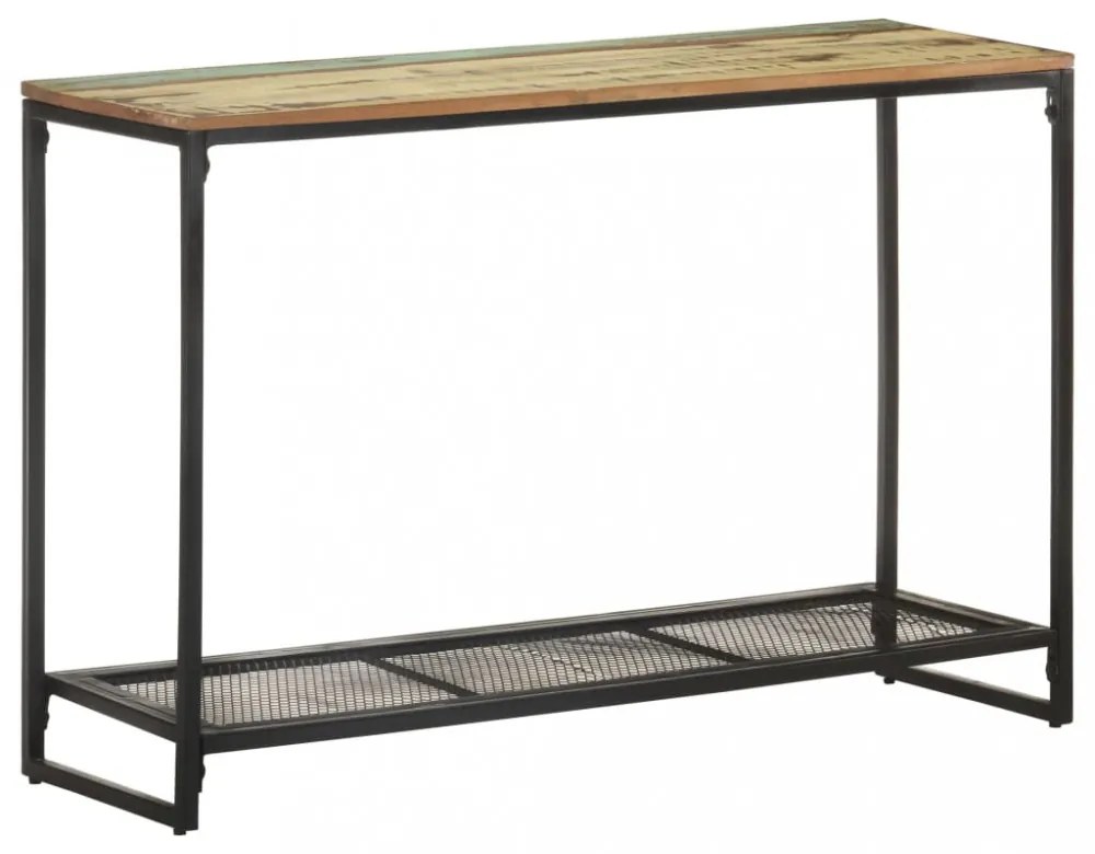 tömör újrahasznosított fa tálalóasztal 110 x 35 x 75 cm