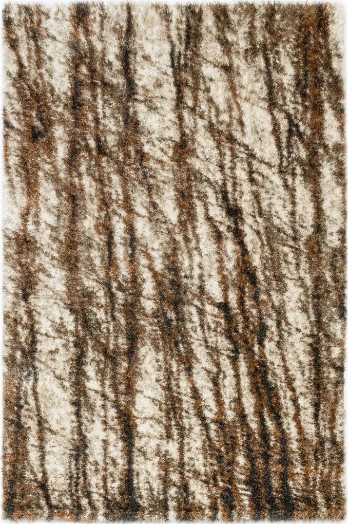 Shaggy Bolyhos Kasmír Szőnyeg Bézs Csillogó Réz Puffy Nappaliba 80x150 cm