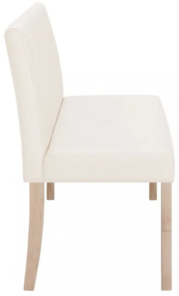 krémszínű műbőr pad 139,5 cm