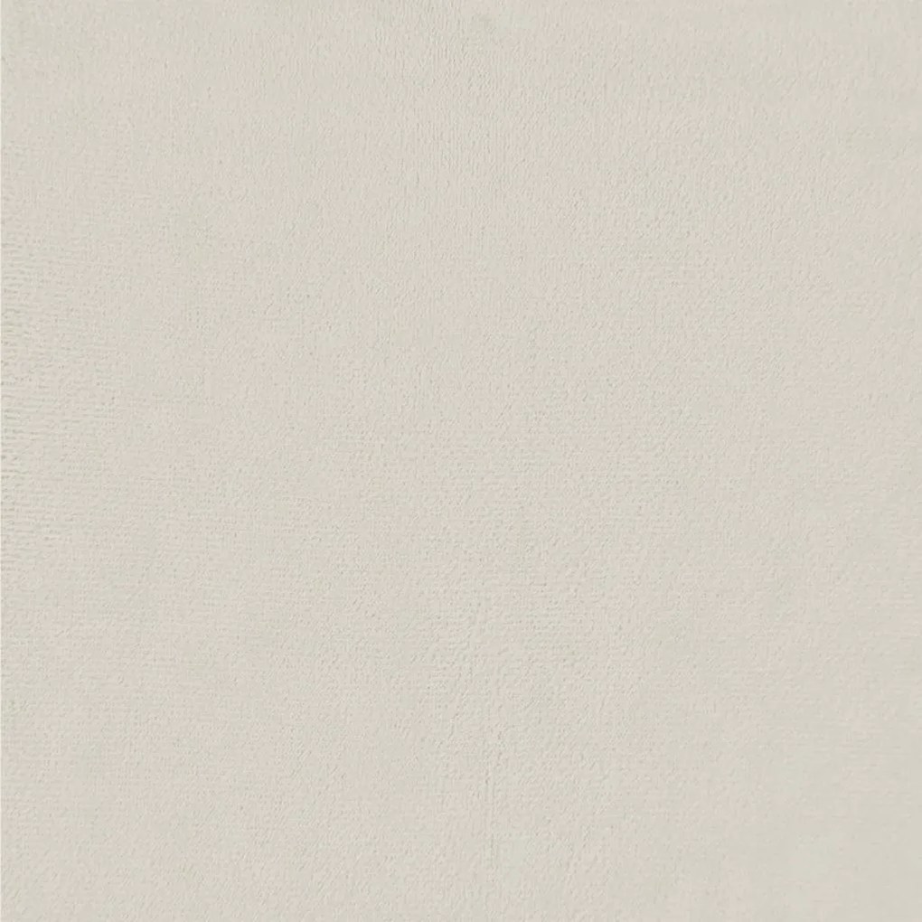 vidaXL krémszínű bársonypad 108x79x79 cm
