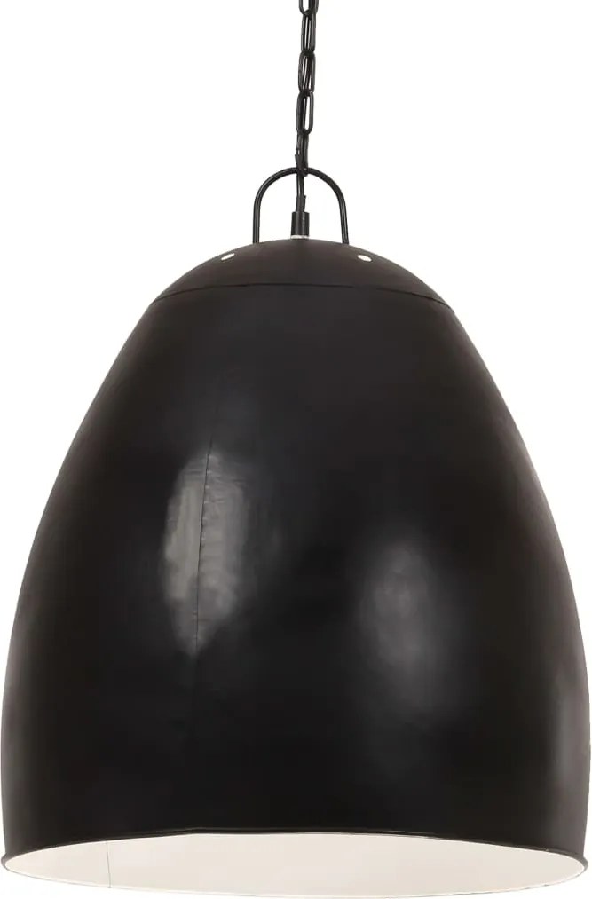 vidaXL kerek fekete ipari függőlámpa 25 W 42 cm E27