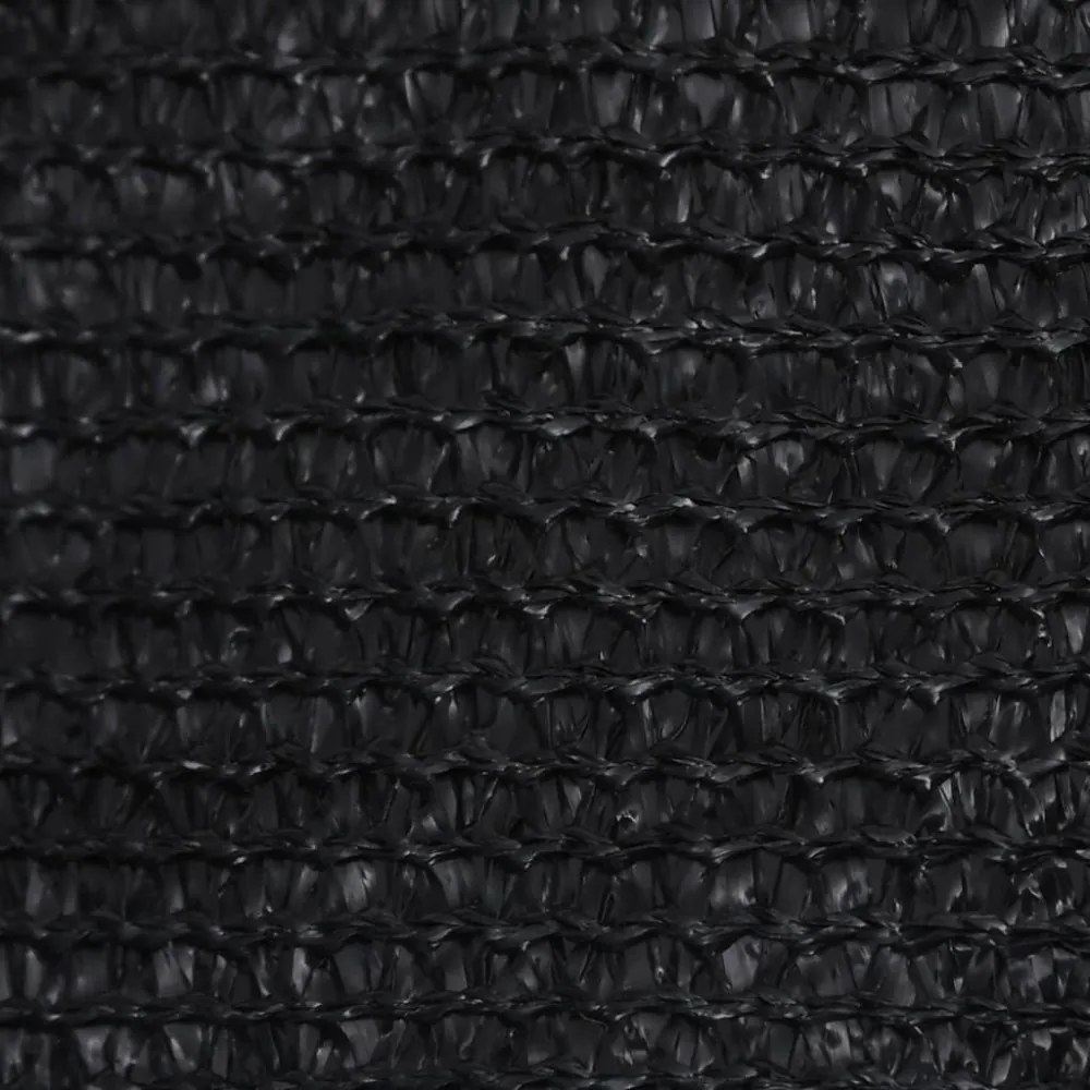 fekete HDPE napvitorla 160 g/m² 3 x 6 m