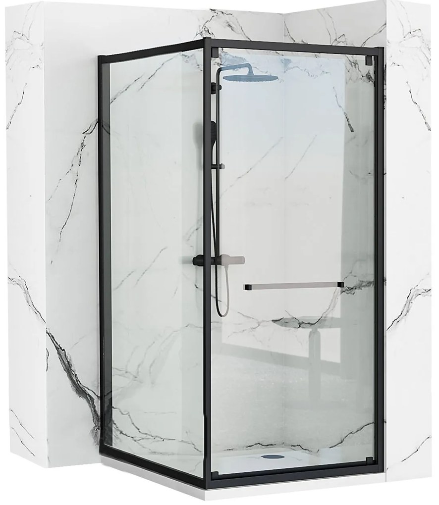 Zuhanykabin Rea Space In Black 80x100