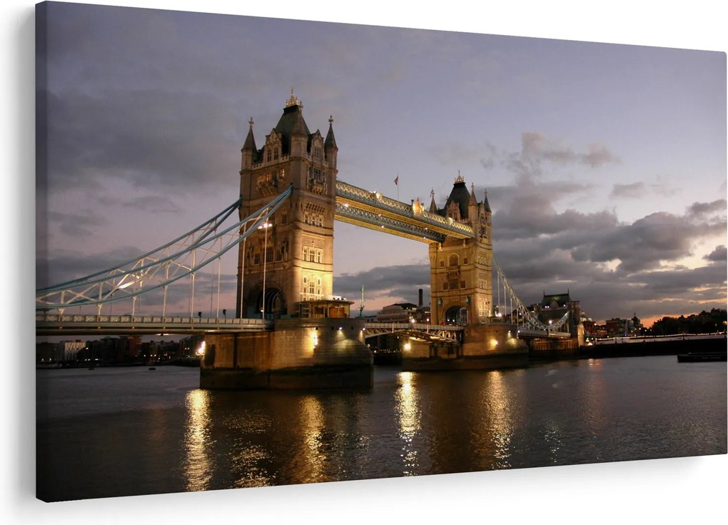 Kép - Tower Bridge éjszaka (90x60 cm)
