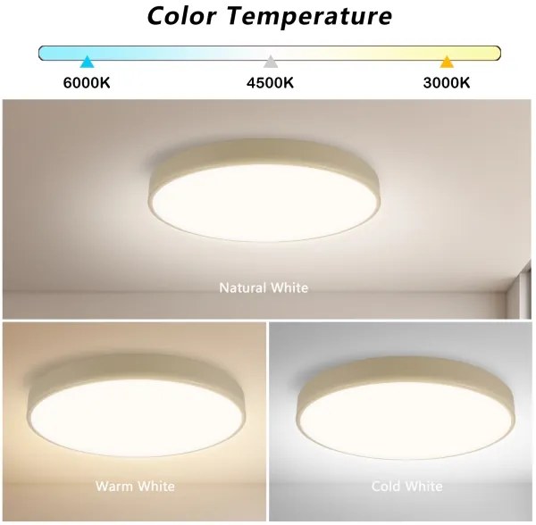 Brilagi - Dimmelhető LED lámpatest POOL SMART LED/60W/230V, átmérő 50 cm, Wi‑Fi (Tuya), bézs + távirányító
