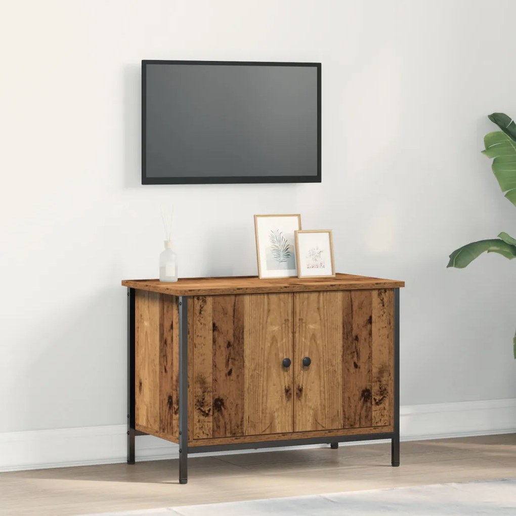 Régi Fa TV Állvány Régi fa Fa 60 x 35 x 45 cm Tartós TV Állvány