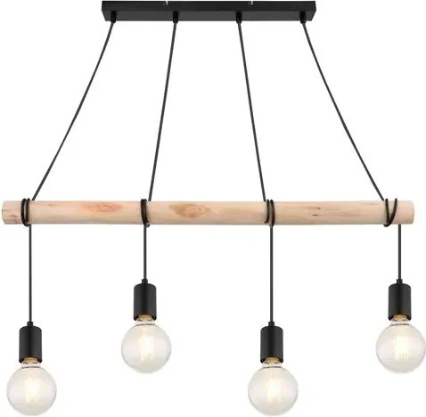 Rabalux beltéri függeszték e27 4x40w fekete pablo