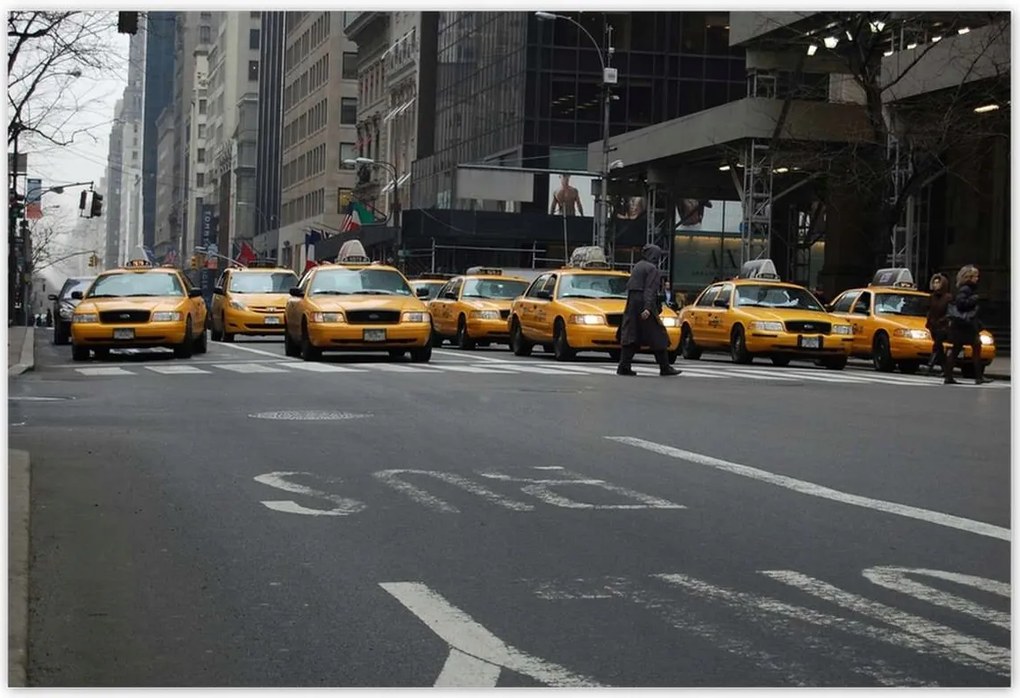 Poszterek 185x125 New York sárga taxik
