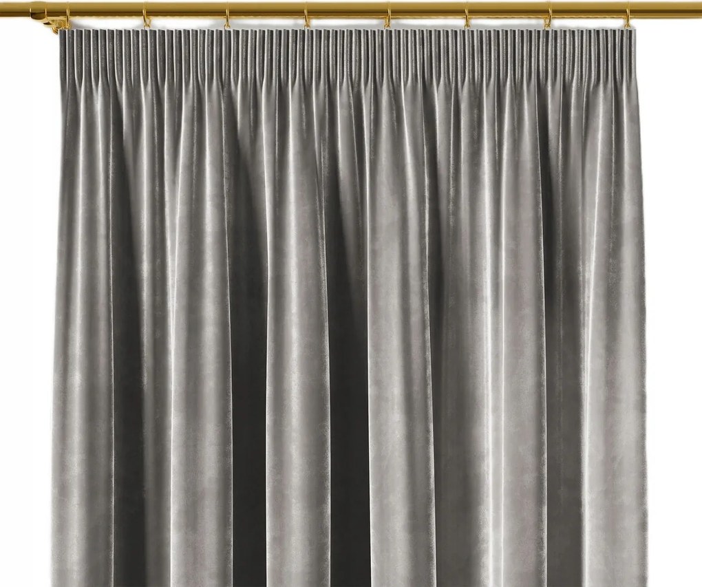 Velvi szalagfüggöny 140x250 világosszürke