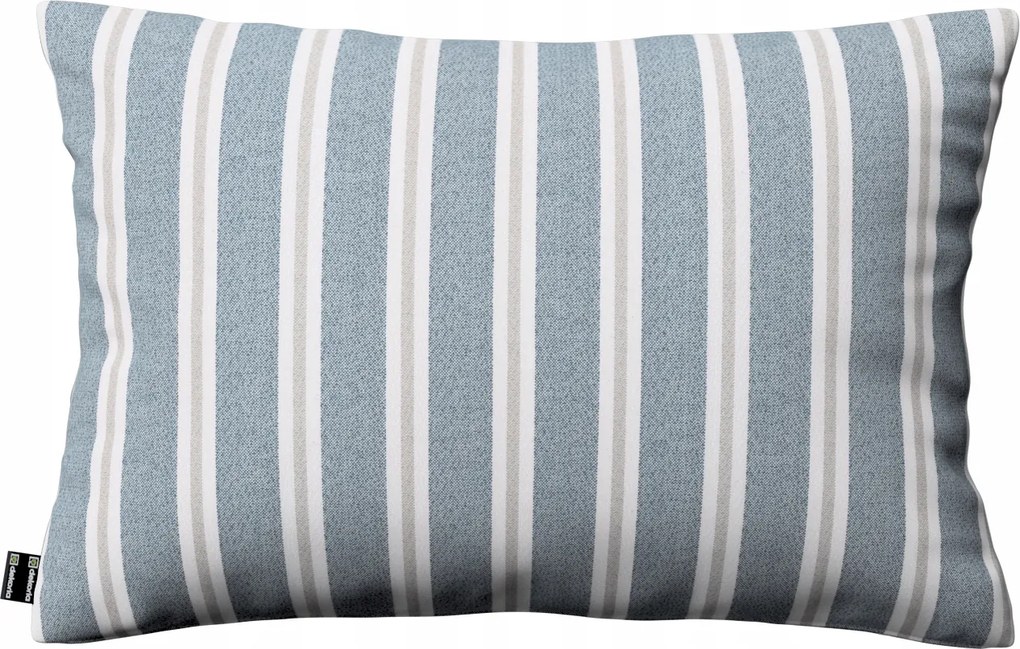 Párnahuzat 47x28 kék-bézs csíkos