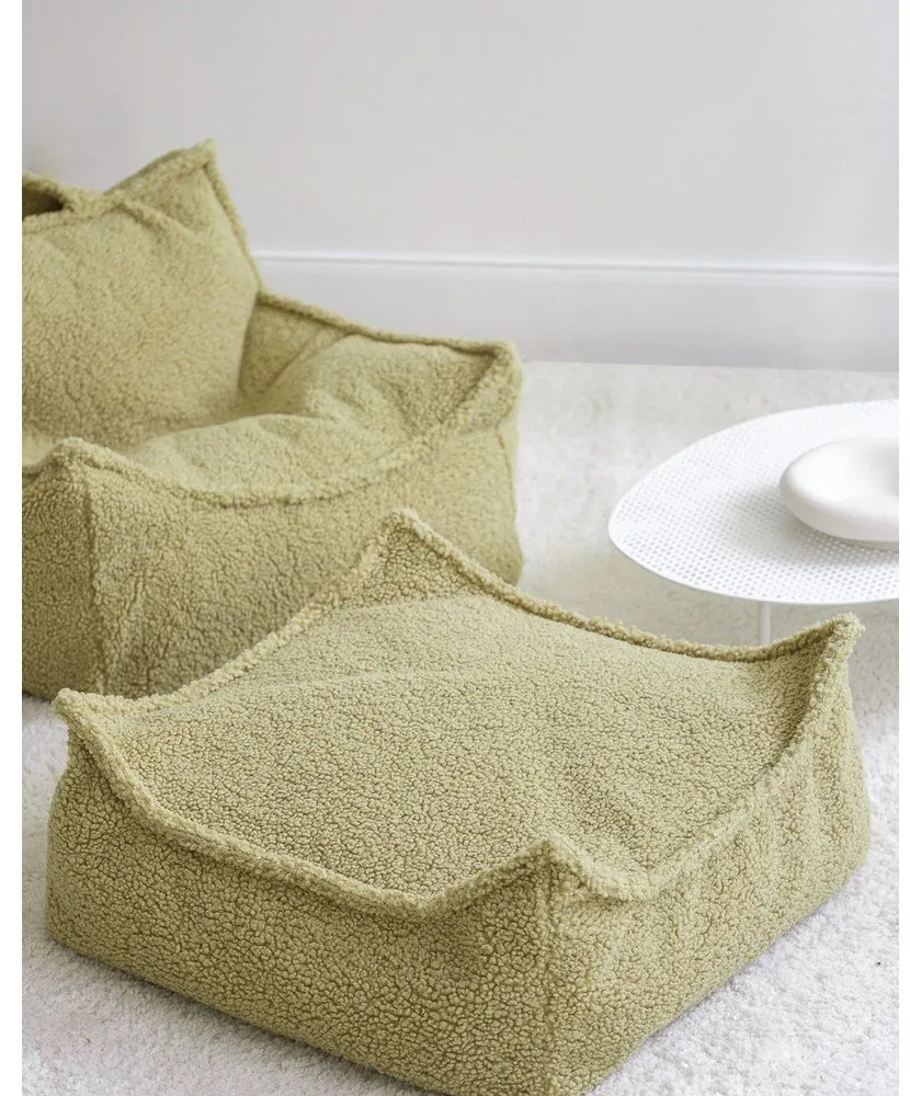 Zöld buklé gyerek babzsákfotel Chair – Wigiwama