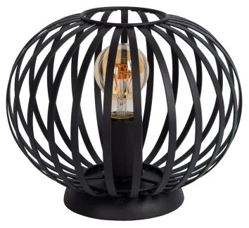 Lucide 78574/25/30 - Asztali lámpa MANUELA 1xE27/40W/230V átm. 25,5 cm fekete