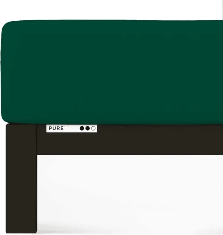 Schlafgut Pure Standard lepedő 180x190-200x220 cm Green Deep 690