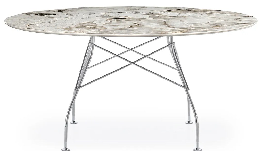 GLOSSY XXL étkezőasztal, többféle változatban - Kartell szín: Természetes tundra / fekete