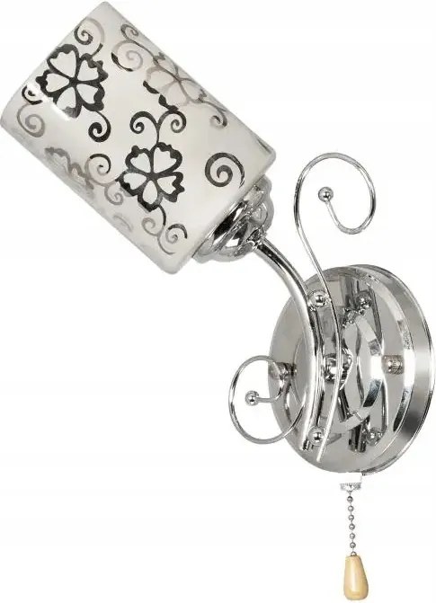 Négylevelű lóhere mintás fali lámpa üvegbúrával a nappaliba Ven