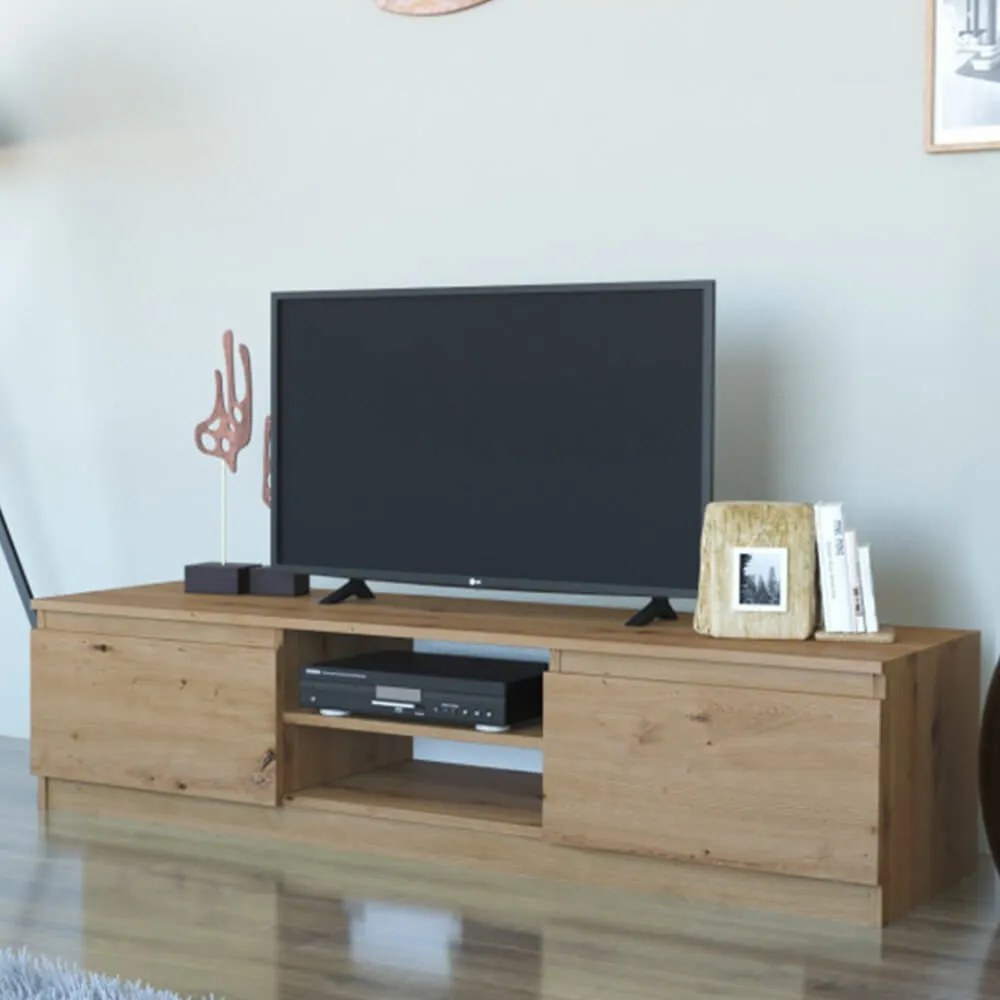 Shannan RTV140 TV állvány, 140x36x40 cm, tölgy