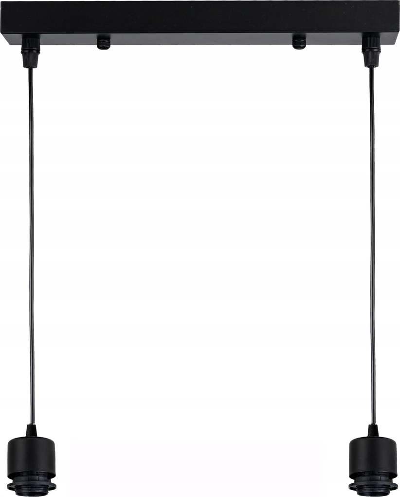 Alap Mennyezeti Lámpa Függeszték Túlnyúlás Loft Fém 2X E27 Lámpabúra