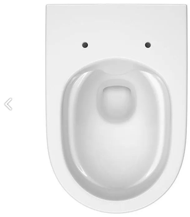 Cersanit Larga Oval CleanOn - függő WC csésze SLIM ülőkével, hőre keményedő, fehér, S701-472