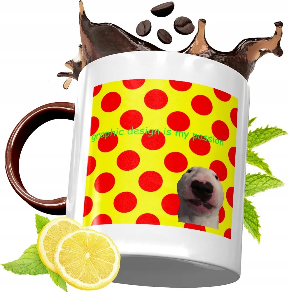 Bordó Bögre Grafika Születésnapi Ajándék fényképes nyomtatással