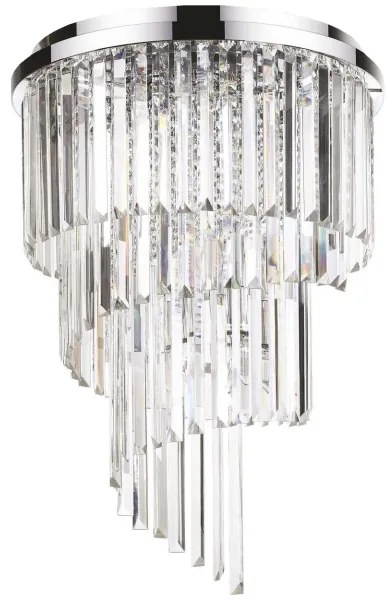 Ideal Lux - Kristály csillár CARLTON 12xE14/40W/230V átm. 50 cm króm