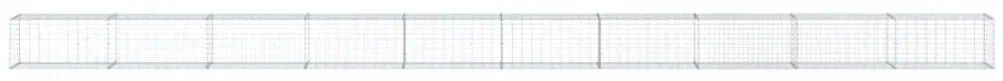 horganyzott vas gabion kosár fedéllel 1000 x 50 x 50 cm