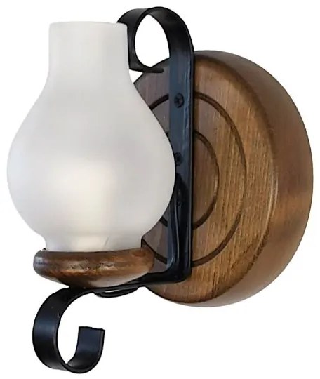 Brilagi - Fali lámpa ROATA APLICA 1xE14/40W/230V bükkfa/dió