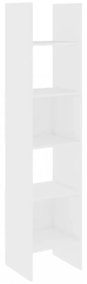 fehér szerelt fa könyvszekrény 40 x 35 x 180 cm