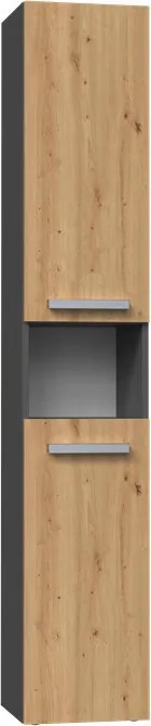 Nel I fürdőszoba szekrény, antracit-tölgy