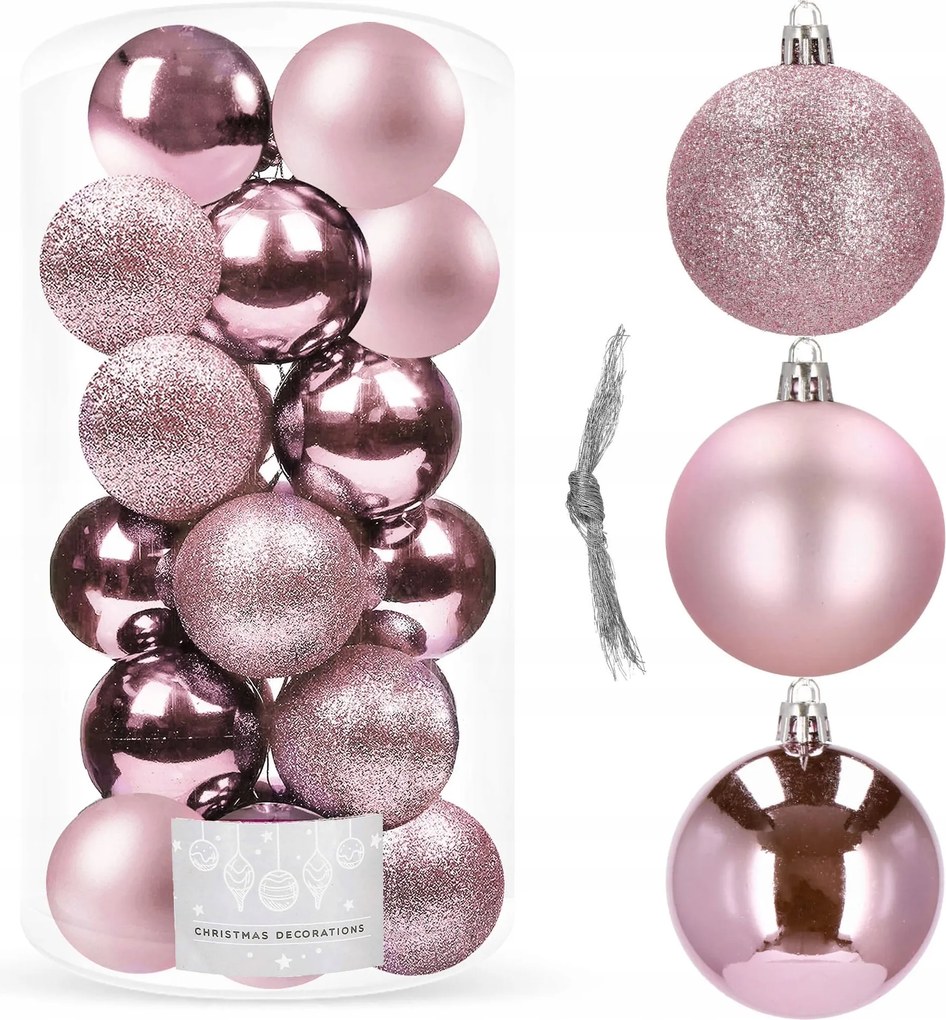 Karácsonyfa Dísz, Díszítés 20db 3,5cm-es Törésbiztos Karácsonyfa Dísz Szett