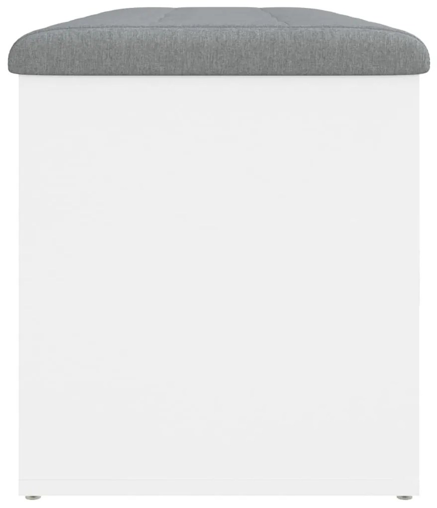 fehér szerelt fa tárolópad 102 x 42 x 45 cm