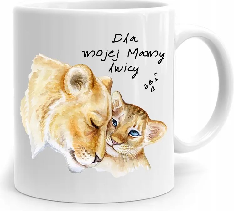 Szülinapi Ajándék Bögre Oroszlán Anyukáknak, fényképes nyomattal