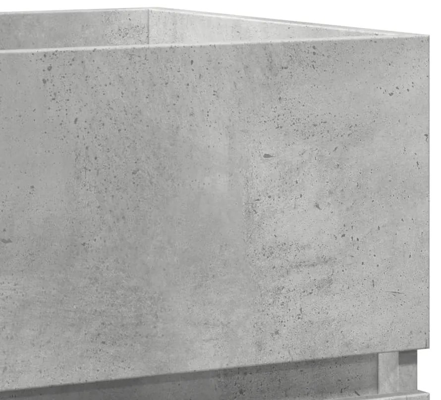 betonszürke szerelt fa mosdószekrény 41 x 38,5 x 45 cm