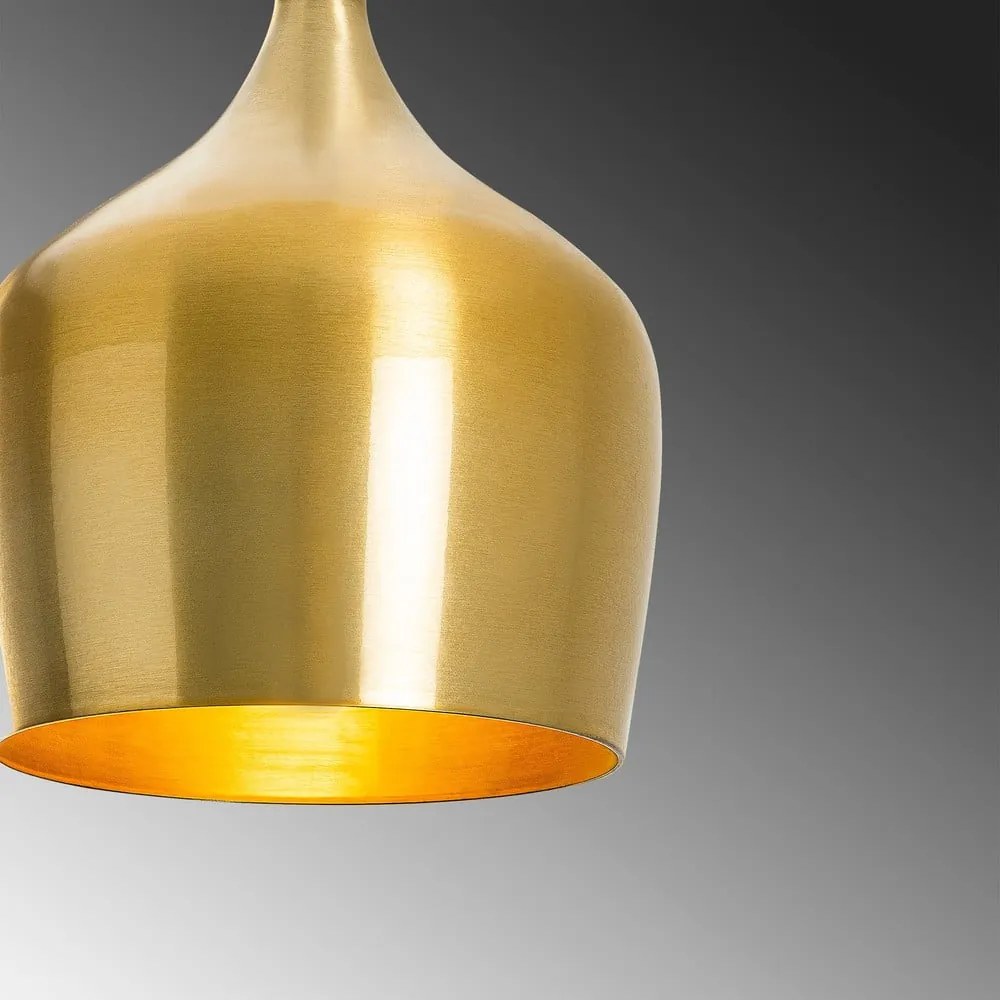 Aranyszínű függőlámpa fém búrával ø 22 cm Dodo – Opviq lights
