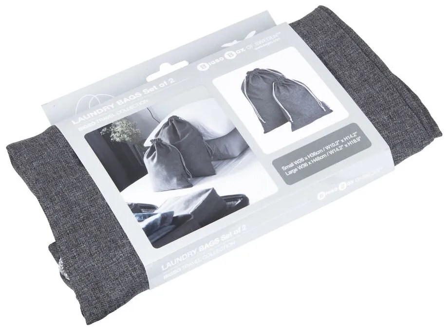 Textil szennyestartó zsák készlet 2 db-os – Bigso Box of Sweden
