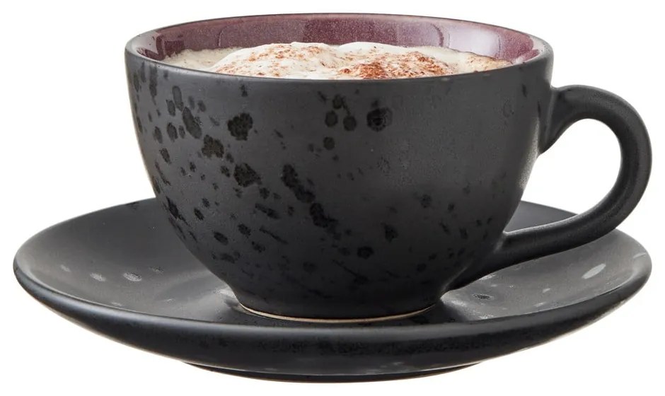 Fekete kerámia csésze szett 4 db-os 240 ml Gastro Black/Mix – Bitz