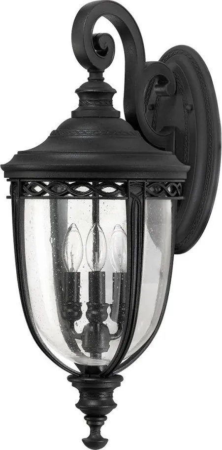 ELSTEAD FE-EB2-L-BLK ENGLISH BRIDLE Klasszikus Kültéri Fali Lámpa E14 IP44