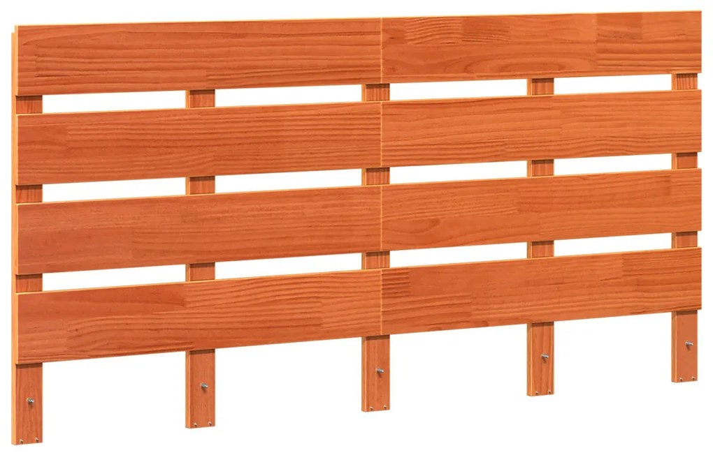 Fejtámla fejtámlával Barna 140.5 x 3 x 80 cm Tömör fenyőfa