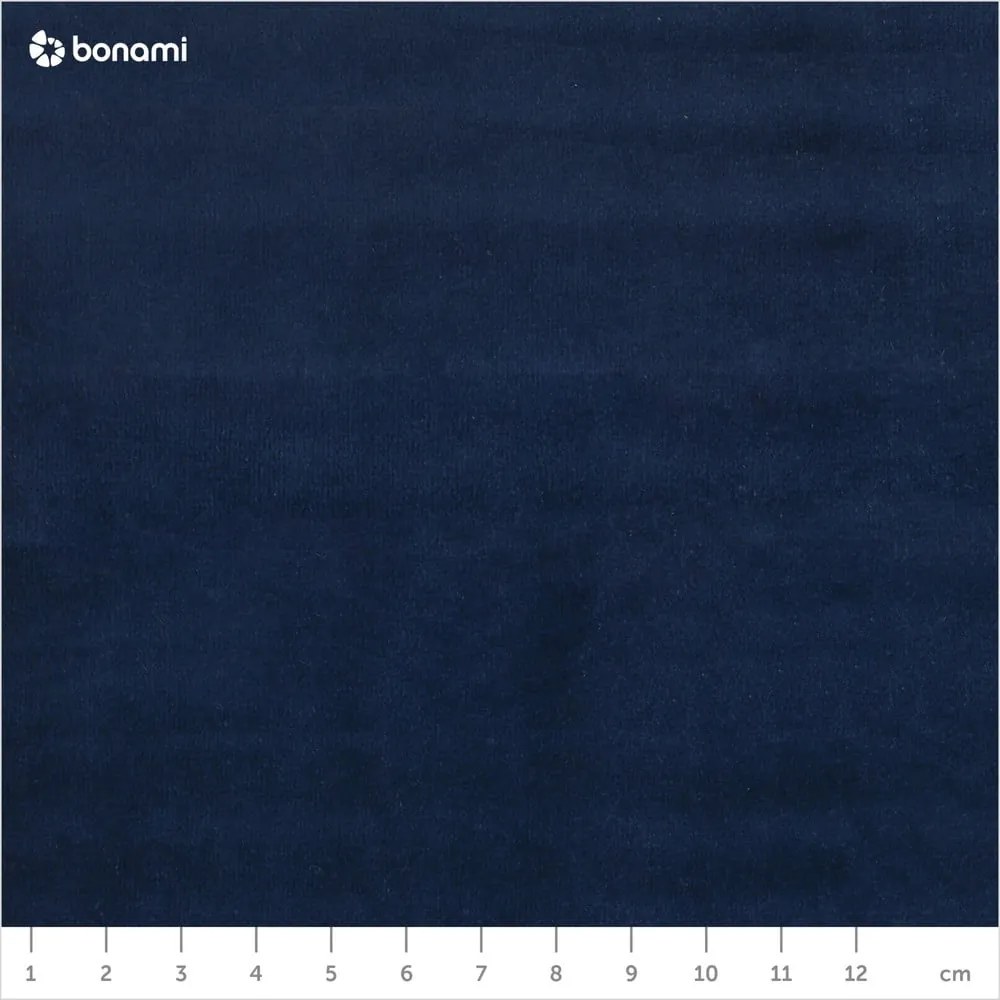 Sötétkék kárpitozott ágyneműtartós franciaágy ágyráccsal 180x200 cm Casey – Mazzini Beds