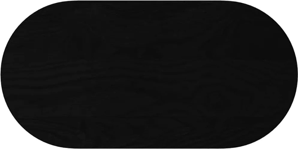 vidaXL sötétbarna tömör akácfa ovális alakú asztallap 80 x 40 x 4 cm