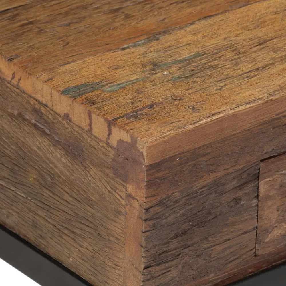 tömör újrahasznosított fa TV-szekrény 110 x 30 x 46 cm