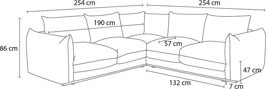 Szürke sarokkanapé Ernest – Bobochic Paris