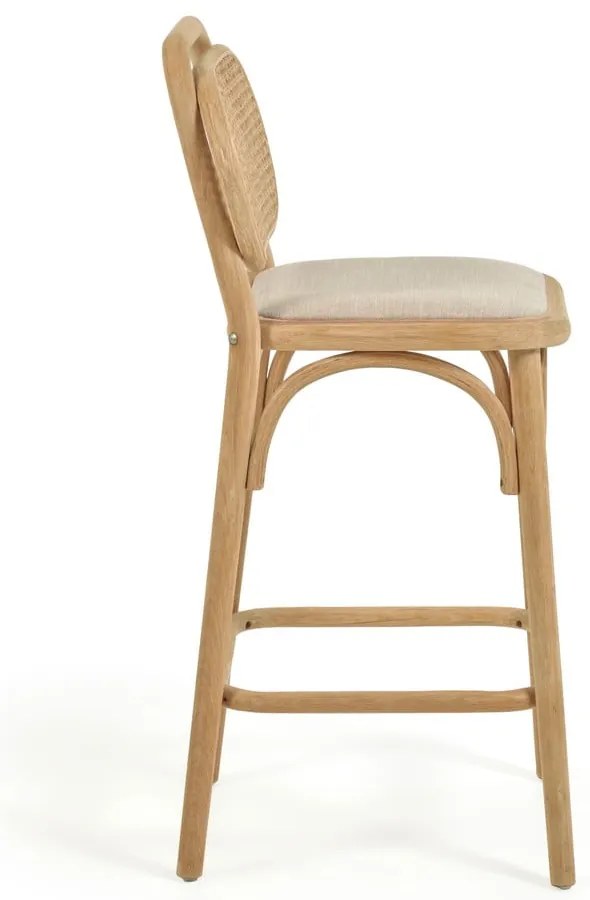 Natúr színű tölgyfa bárszék (ülésmagasság 65 cm) Doriane – Kave Home