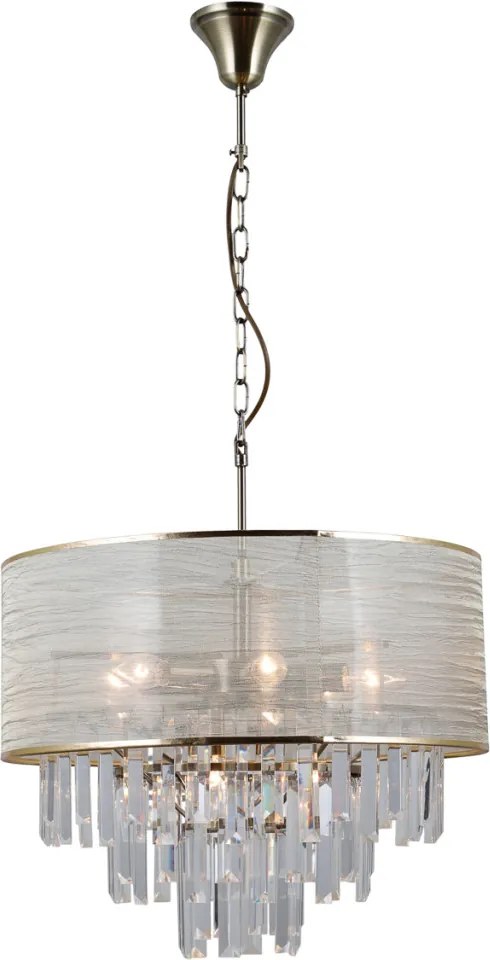 ITALUX PND-45660-8 TORREIA Kristály Függesztett Lámpa E14 IP20